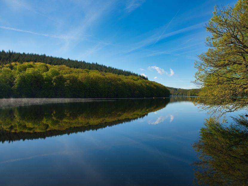 view of a lake in burgundy in summer activities in burgundy